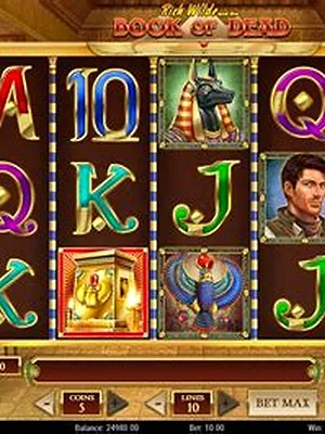 Book of Dead slot by Play'n GO at CrownGold casino