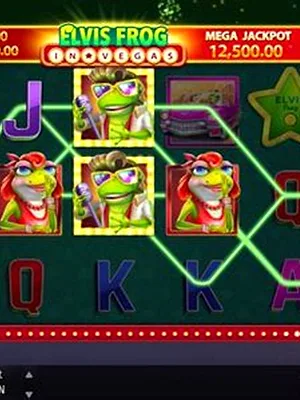 Elvis Frog in Vegas slot by BGaming at CrownGold casino